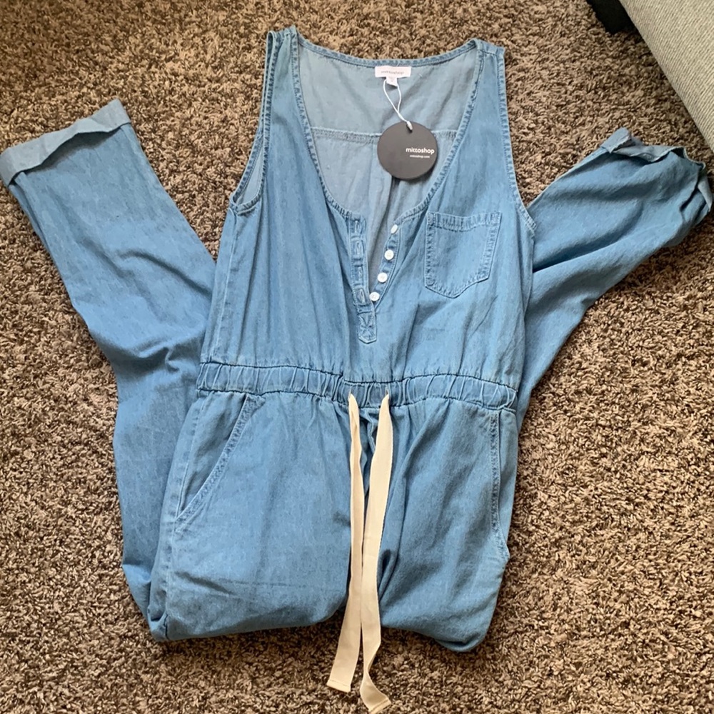 Mittoshop Blue Denim jumpsuit